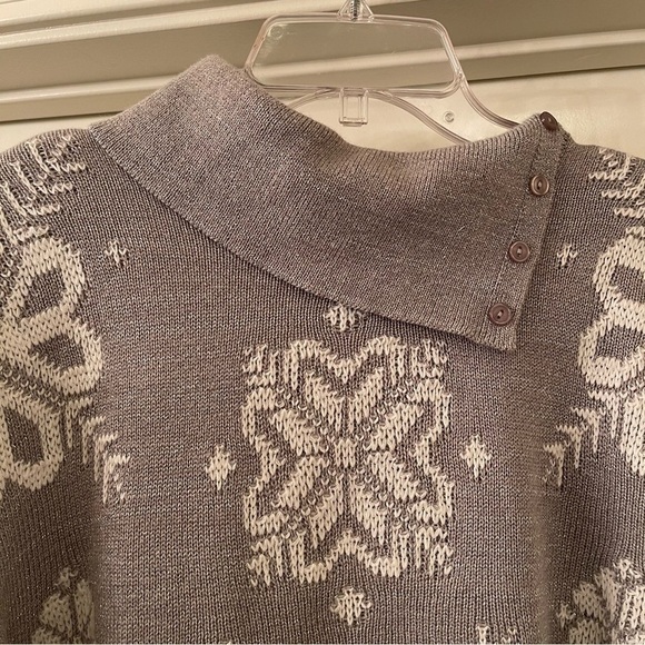 Alfred Dunner Gray Winter Tale Sweater Size 1X (H14) - Picture 2 of 4
